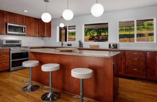 Dundee House | Groovy Pad, Billiards, Firepit, 5 Private King Rooms w/own Vineyard-View Balconies