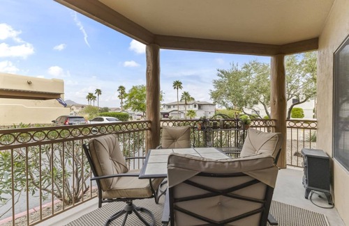 Crystal Ridge Apartment | Ground Floor Condo Near Plaza & Fountain Park w/Pool, Hot Tub & Private Patio