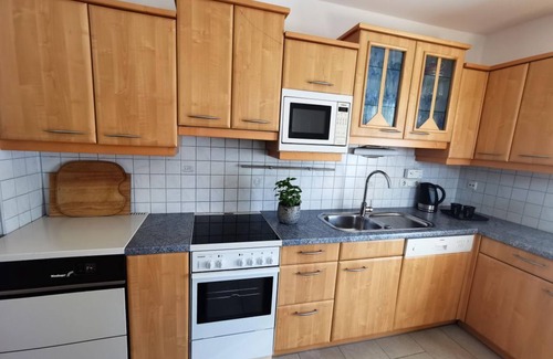 Woerth Apartment | Gschlössl, Ferienhaus - Ferienhaus, Dusche und Bad, WC, 2 Schlafräume