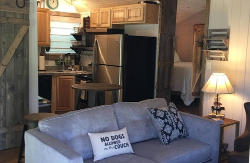 Tiger Cottage | Guest Cottage,Dog friendly, minutes to Clayton, fenced yard, hot tub on patio.