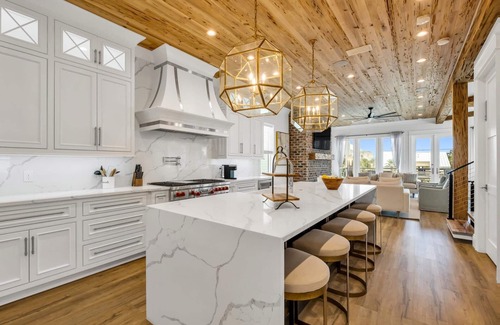 San Juan House | Gulf Views! Elevator! Private Heated Pool! Low-Speed Vehicle! Steps to Beach!