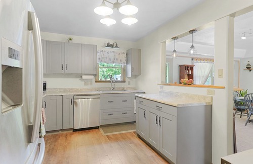 Shelbyville Cottage | Gun Lake Gem: Backyard Oasis, Firepit, Dogs OK