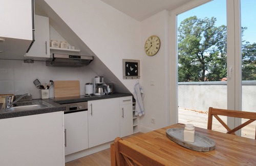 Garz/Rugen Apartment | Gutshaus Zicker, apartment no. 7 - unique location, two bedrooms, fireplace