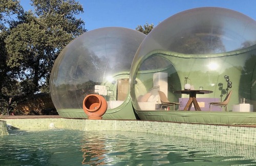 Velada Cabin | Habitación Burbuja Doble con Vistas al Campo y Piscina