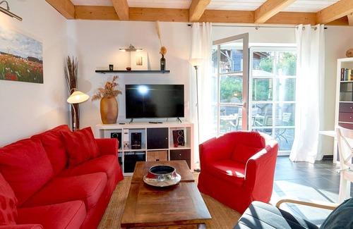 Seedorf Apartment | Half-timbered houses Seedorf | House part 2 with fireplace+terrace - FS03