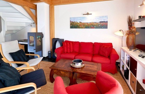 Seedorf Apartment | Half-timbered houses Seedorf | House part 2 with fireplace+terrace - FS03