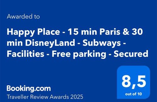 Maisons-Alfort Apartment | Happy Place - 15 min Paris & 30 min DisneyLand - Subways - Facilities - Free parking - Secured