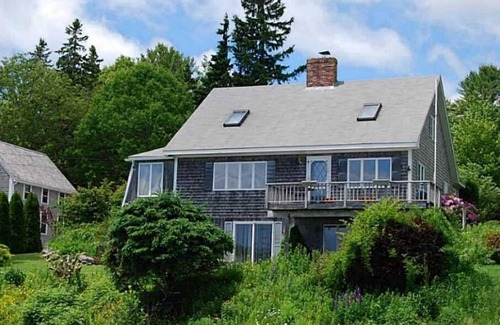Round Pond House | Harbor Edge: Shorefront home in Round Pond with spectacular ocean views & access