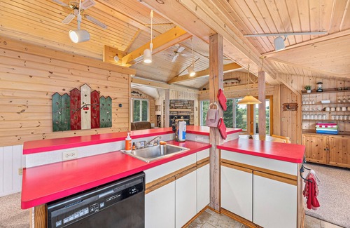 Sayner Cabin | Harlequin Haven | HotTub, AC, Lake Access & Dock, Dogs OK w/fee