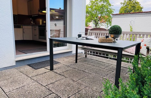 Guetersloh Apartment | HARMONY "1" 4-room apartment ground floor terrace garden parking lot