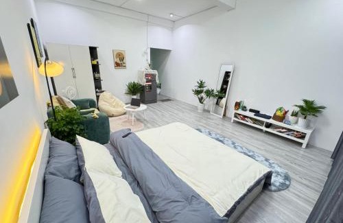 District 11 Apartment | HATUS homestay-Bồn tắm, bếp, ban công, máy chiếu