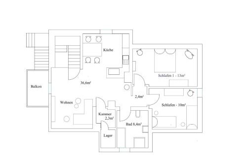 Frielendorf Apartment | Haus Mariechen 5-Sterne-DTV-Ferienwohnung in der Nähe zum Silbersee mit Balkon & Sauna