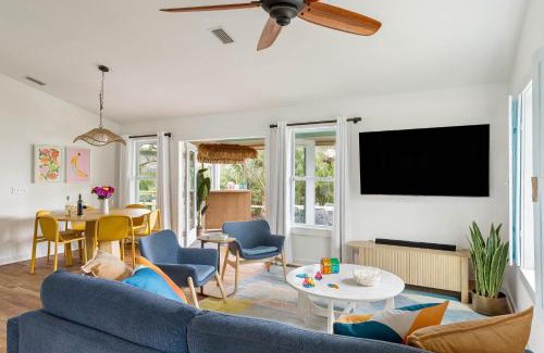 Vilano Beach House | Haven Hidden Grove Buyout 2 Homes - Walk to Beach Hot Tub Game Room Deck