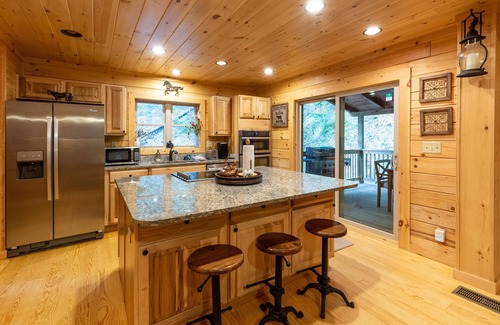 Tuckasegee Cabin | Havilah Falls - Master Crafted Luxury Cabin w/Private Waterfall and Sliding Rock