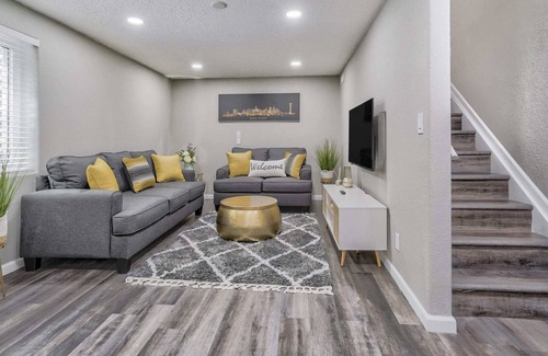 Stetson Hills Apartment | Hearth Basement - Sleek Workspace Full Kitchen