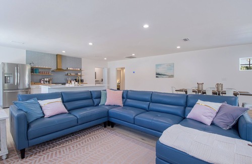 Waveland House | Heated Pool, Walk 2 Beach, 3 King Beds, Sand Volleyball, Firepit, Pet Friendly