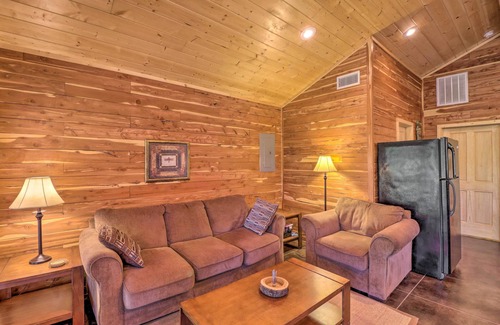 Swinging Bridge Village Cabin | Heber Springs Cabin w/Deck + River Views!