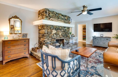 Druid Hills House | Hendersonville Haven with Fire Pit, Grill, Deck!