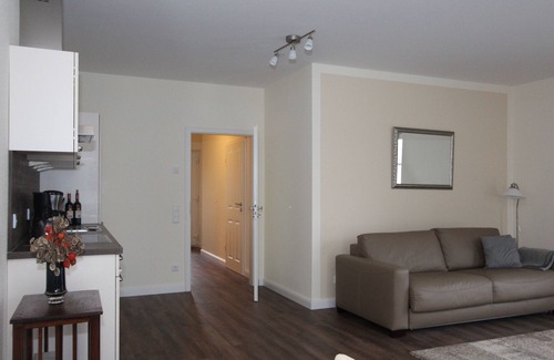 Haby Apartment | Herrmannhof Haby Komfortwohnung Borby 54 qm, Große Terassen,