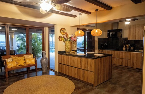 Alto Vista Villa | Hillside Retreat brings together picturesque views with a magnificent island backdrop.