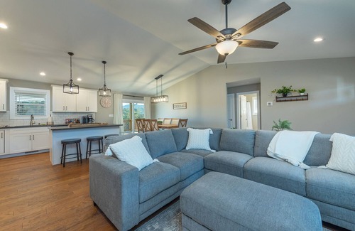 Weaverville House | Hilltop Haven - Game room - Fireplace - 15 To Downtown Asheville