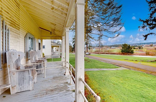Coupeville House | Historic home with Puget Sound views, walk to ferry & Fort Casey State Park