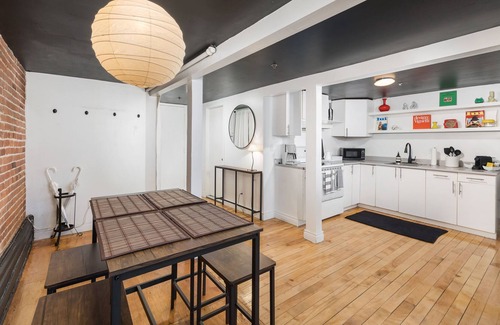 International District Apartment | Historic Loft in Heart of Old Montreal