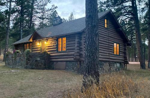 Rapid City House | Historic Log Cabin #14 at Horse Creek Resort
