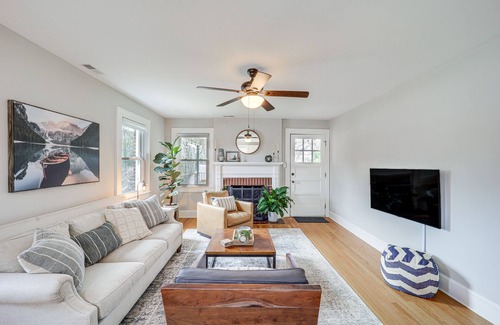 Morganton House | Historic Morganton Home w/ Patio & Fire Pit!