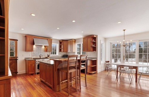 Barnard House | Historic waterfront farmhouse w/ private swimming pond, fireplace, & fast WiFi