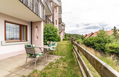 Schonach im Schwarzwald Apartment | Holiday Apartment 'Auszeit' with Mountain View, Private Terrace and Wi-Fi