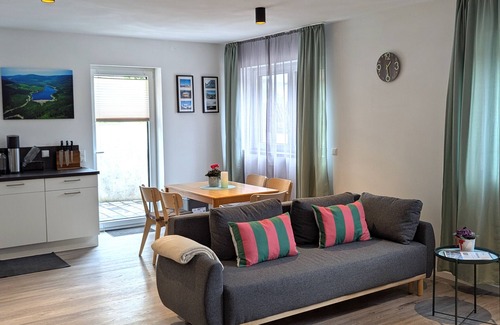 Freudenstadt Apartment | Holiday Apartment 'Schiller's Urban Escape' with Mountain View, Private Terrace and Wi-Fi