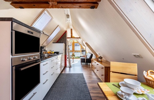 Unterkirnach Apartment | Holiday Apartment "Dachspitz - Junges Wohnen" with Shared Garden & Wi-Fi