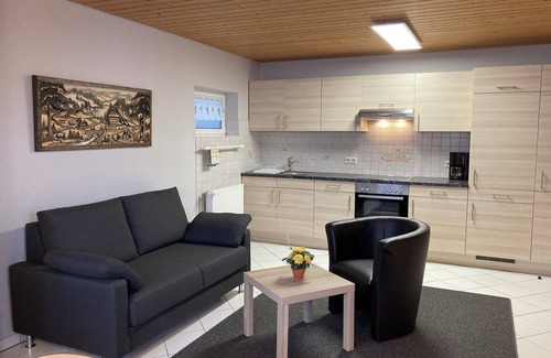 Unterkirnach Apartment | Holiday Apartment 'Marina Beha' with Private Terrace, Shared Garden and Wi-Fi