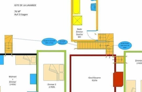 Chateauvert Apartment | Holiday apartment Château Vert for 2 - 7 persons with 2 bedrooms - Row house