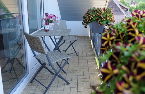 Untermunstertal Apartment | Holiday Apartment 'Mühlefelsen, Type B' with Mountain View, Balcony and Wi-Fi in Münstertal