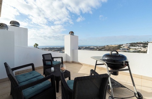 Patio Apartment | Holiday Apartment 'Marina' with Shared Pool, Shared Garden, Terrace & Wi-Fi