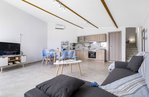 Spartochori Apartment | Holiday Apartment "Scorpios View" with Sea View, Private Terrace & Wi-Fi