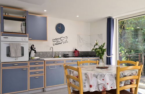 Chein-Dessus House | Holiday Home 'Au Fil De L'eau' with Mountain View, Private Terrace and Wi-Fi