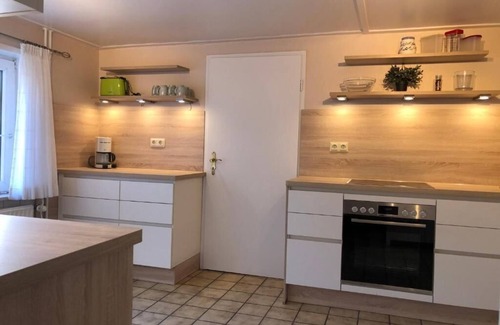 Langenhorn House | Holiday Home "Großes Reetdachhaus Langenhorn" with Garden, Terrace and Wi-Fi