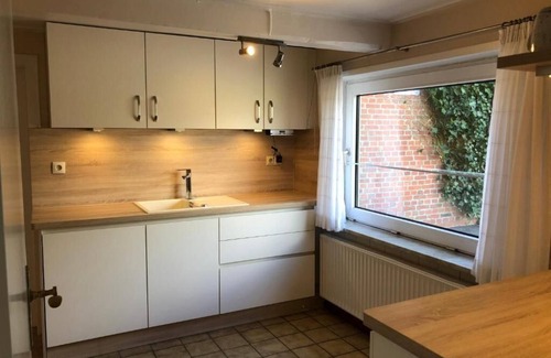 Langenhorn House | Holiday Home "Großes Reetdachhaus Langenhorn" with Garden, Terrace and Wi-Fi