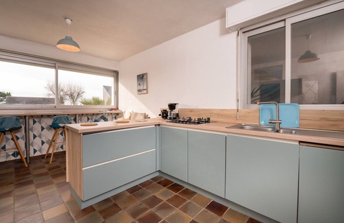 Guidel-Plages House | Holiday Home 'Maison Guidel Plage' with Sea View, Private Terrace and Wi-Fi
