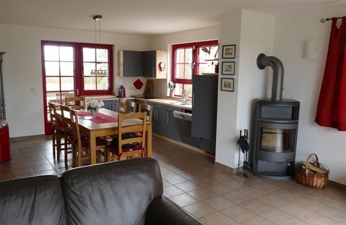 Breege House | Holiday Home 'Sabines Badehaus Mit Innenpool' with Lake View, Private Terrace and Wi-Fi