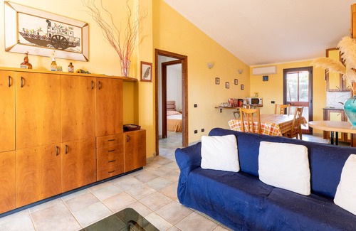 Arbus House | Holiday Home "Villetta Albachiara 49 B" with Sea View, Garden & A/C