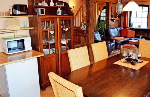 Reinberg Apartment | Holiday house with fireplace on the farm near Stahlbrode