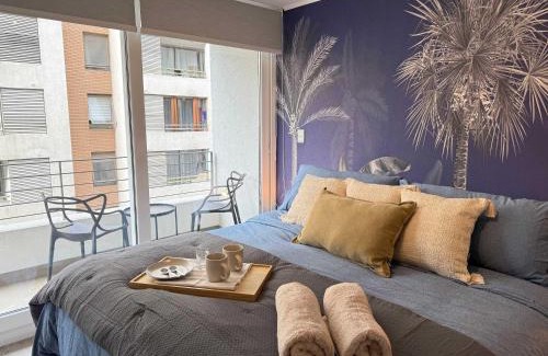 Downtown Santiago Apartment | HOM I Depto con Parking 2D2B 5PAX MovistarArena