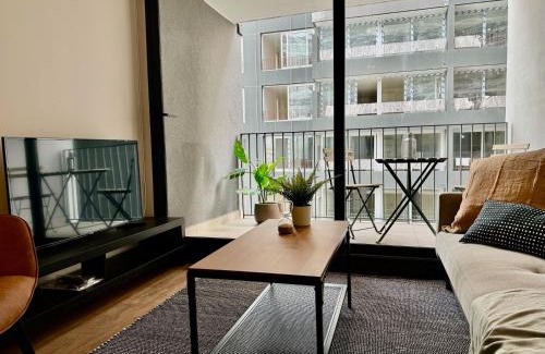Nunoa Apartment | HOM I Lujoso Depto 2D2B, Ñuñoa con Estacionamiento