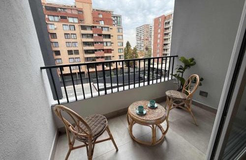 Nunoa Apartment | HOM I Nuevo Depto 1D1B Nunoa 2PAX Metro PlazaEgana