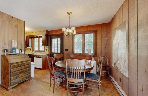 Franconia House | Home in the woods with a large deck, Ping-Pong table, & W/D