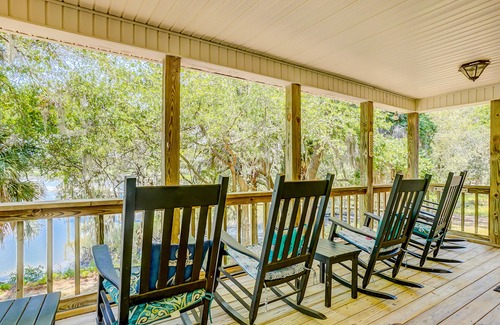 Edisto Island House | Home on fishing creek w/private dock & boat ramp, WiFi & air conditioning